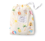 Beach Fun Organic Fitted Cot Sheet