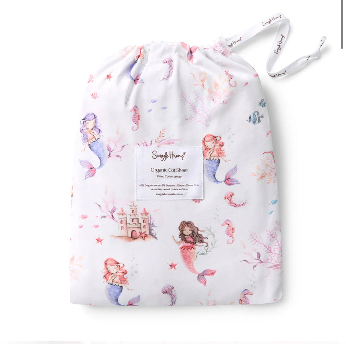 Mermaid Organic Cot Sheet