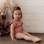 Rose Short Sleeve Organic Bodysuit