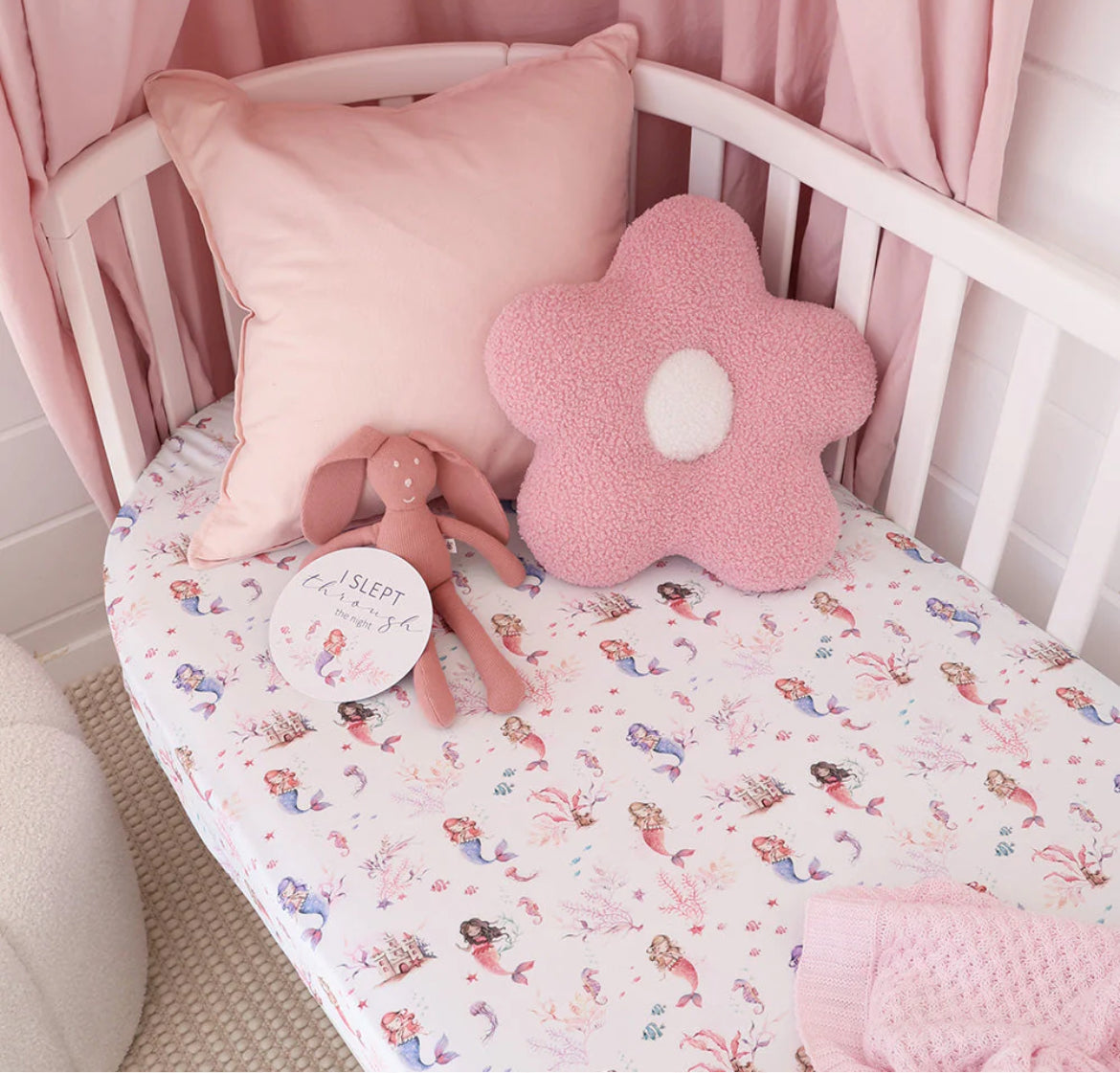 Mermaid Organic Cot Sheet