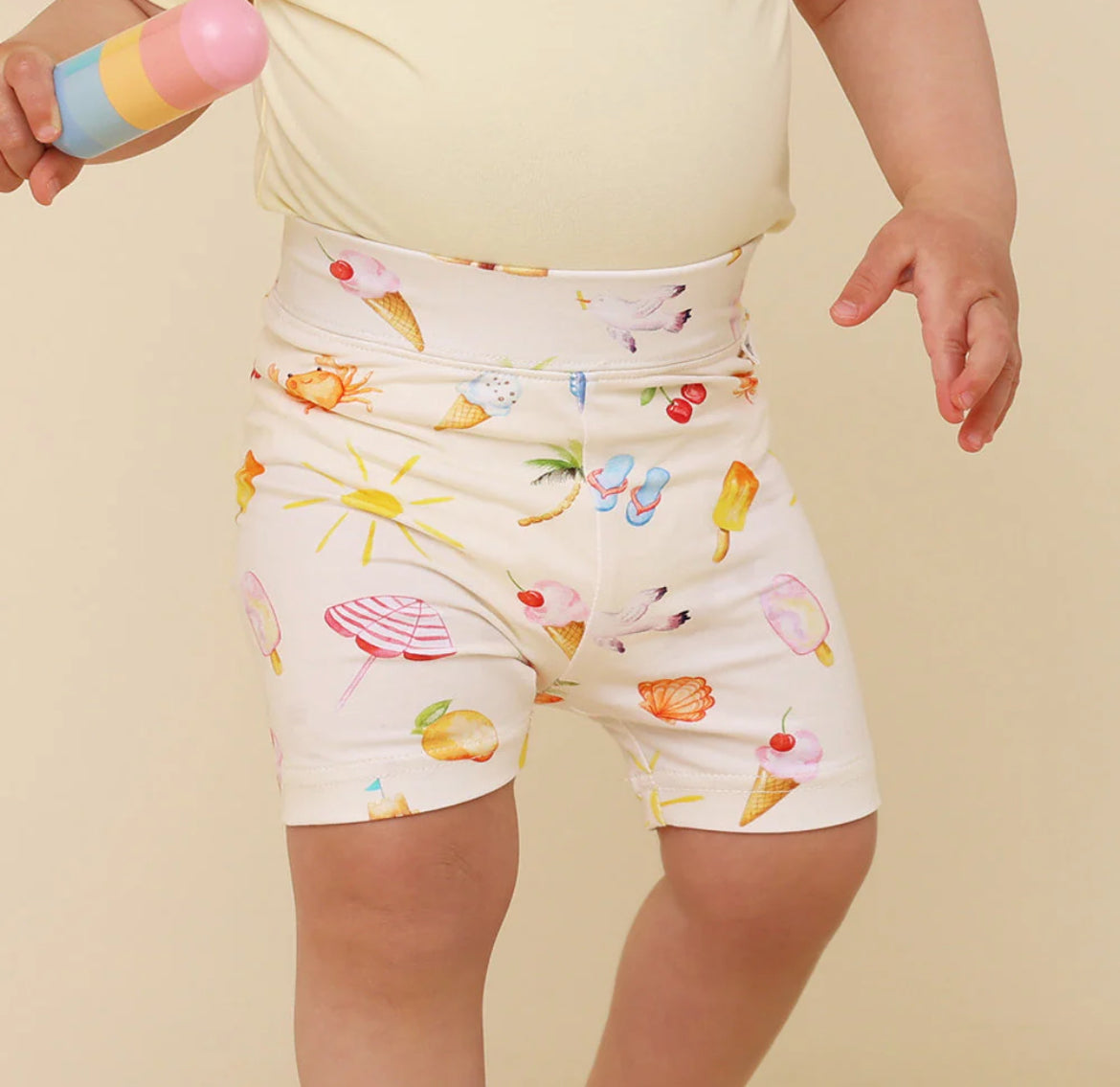 Beach Fun Organic Bike Shorts