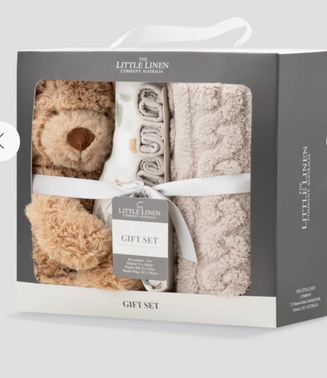 Little Linen Boxed Baby Gift Set - Willow Bear