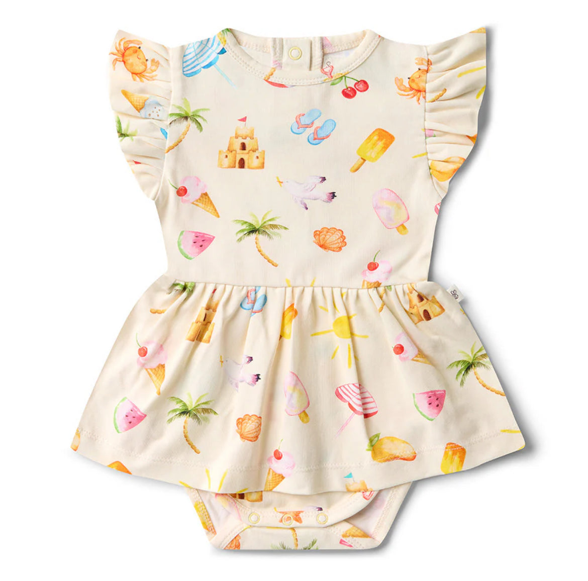 Beach Fun Short Sleeve Organic Dress