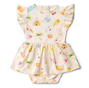Beach Fun Short Sleeve Organic Dress
