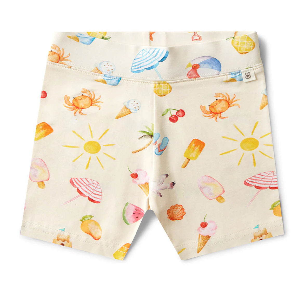 Beach Fun Organic Bike Shorts