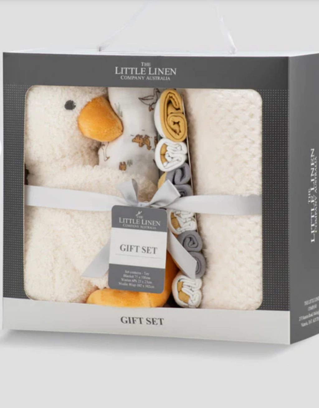 Little Linen Boxed Baby Gift Set - Fuzzy Duck