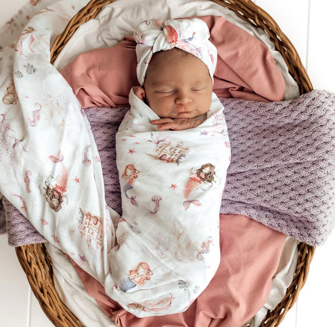 Mermaid Organic Muslin Wrap
