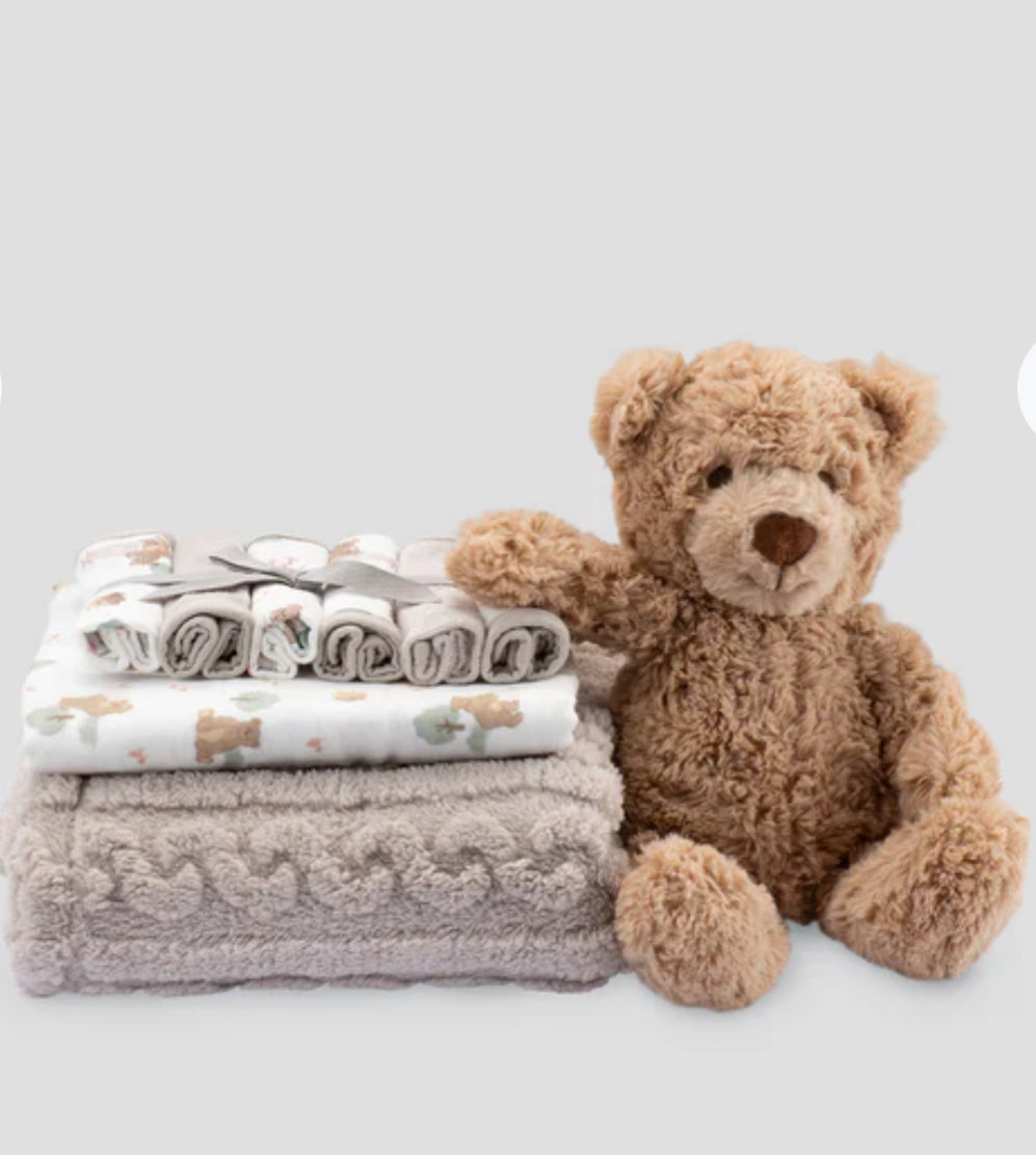 Little Linen Boxed Baby Gift Set - Willow Bear