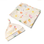 Beach Fun Organic Jersey Wrap & Beanie