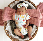 Beach Fun Short Sleeve Organic Bodysuit