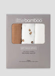 Little Bamboo Baby Muslin Wraps 3pk - Iced Coffee