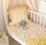 Beach Fun Organic Fitted Cot Sheet
