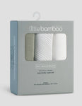 Little Bamboo Baby Muslin Wraps 3Pk - Bayleaf