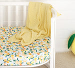 Sunlight Diamond Knit Organic Baby Blanket