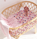 Blushing Beauty Organic Bassinet Sheet / Change Pad Cover