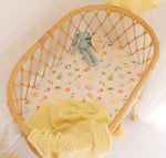 Beach Fun Organic Fitted Bassinet Sheet / Change Pad Cover