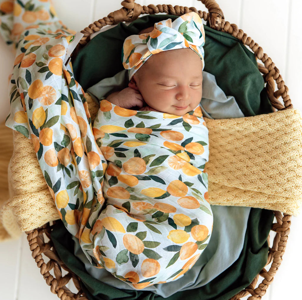 Citrus Squeeze Organic Muslin Wrap