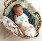 Beach Fun Organic Jersey Wrap & Beanie