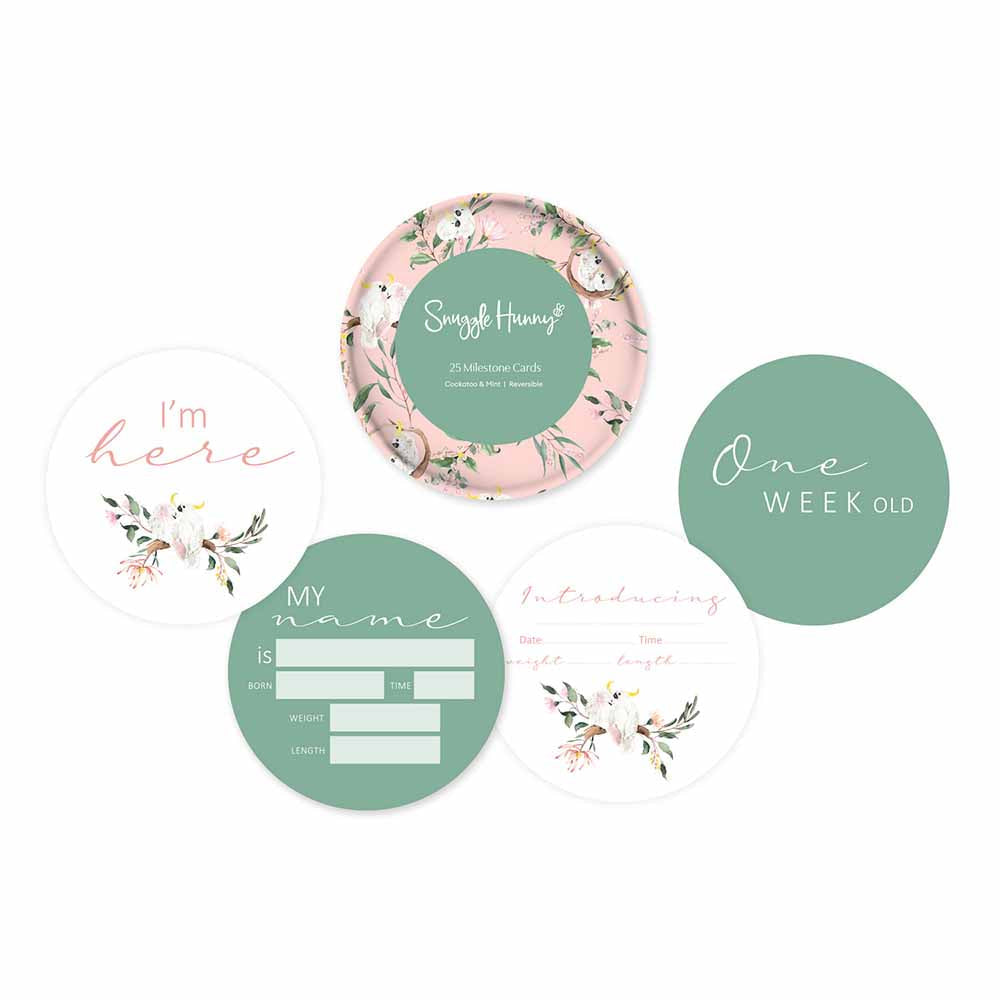 Snuggle Hunny Reversible Milestone Cards (various)