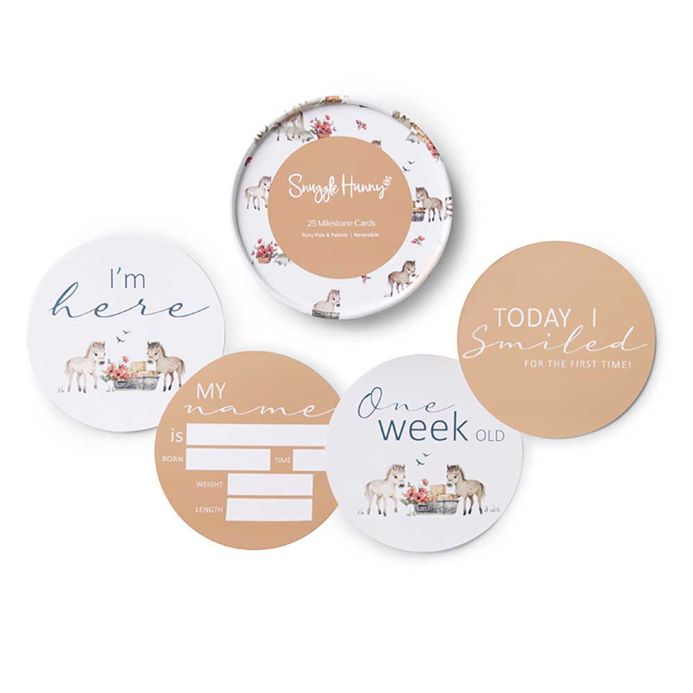 Snuggle Hunny Reversible Milestone Cards (various)
