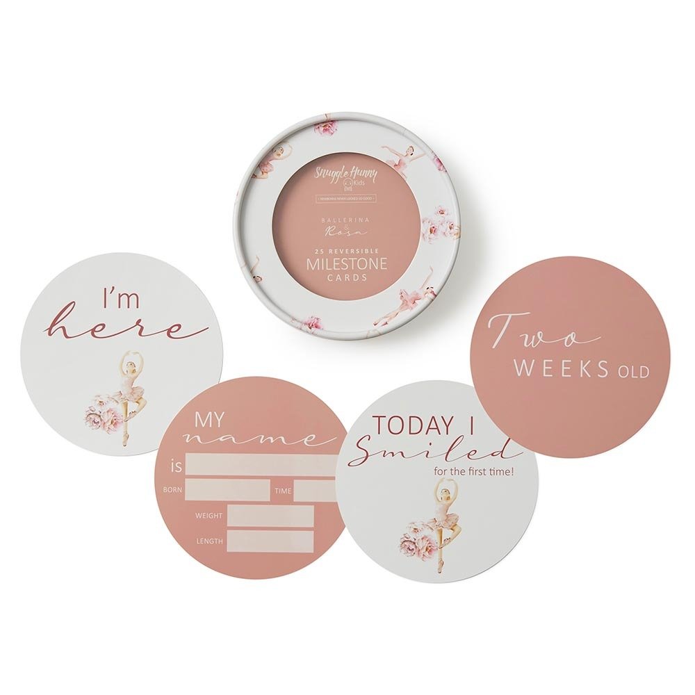 Snuggle Hunny Reversible Milestone Cards (various)