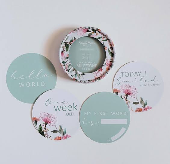 Snuggle Hunny Reversible Milestone Cards (various)