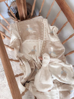 Goosey Gander Knitted Blanket