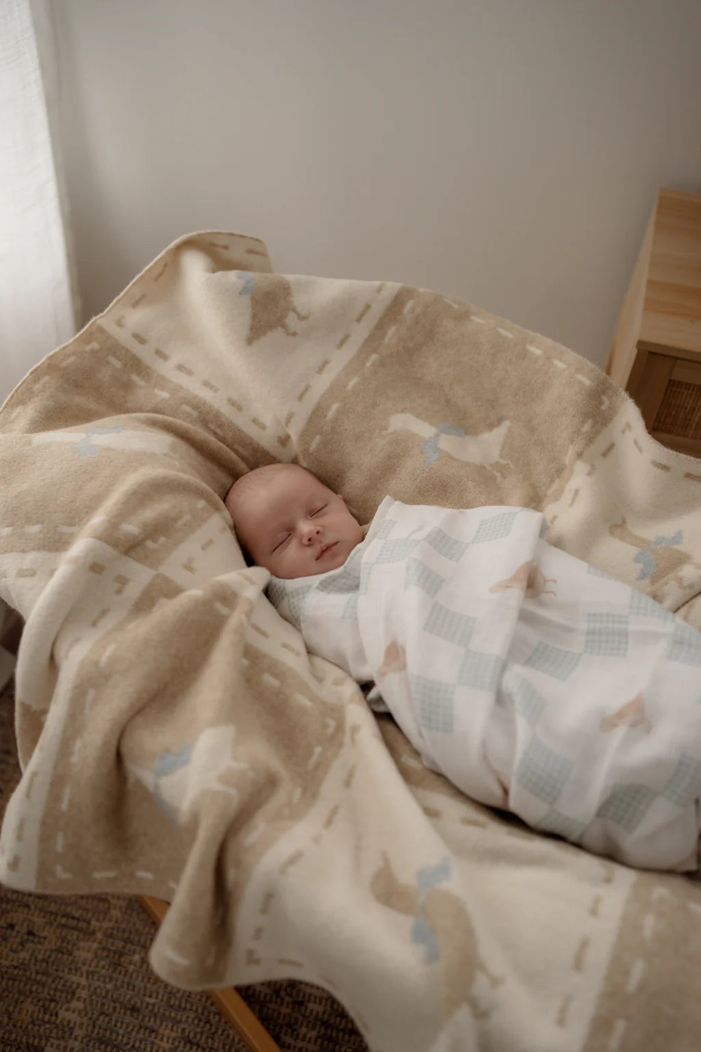 Goosey Gander Knitted Blanket