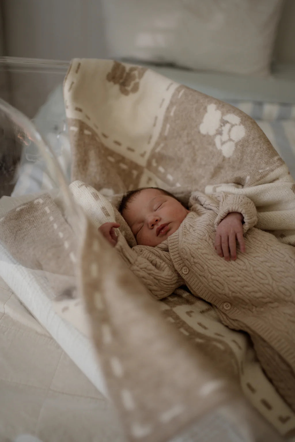 Little Ted Knitted Blanket