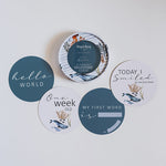 Whale & Azure Reversible Milestone Cards