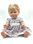 Doll with Down syndrome features 40cm short hair girl -blonde