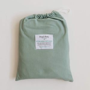Sage | Fitted Cot Sheet