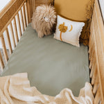 Sage | Fitted Cot Sheet