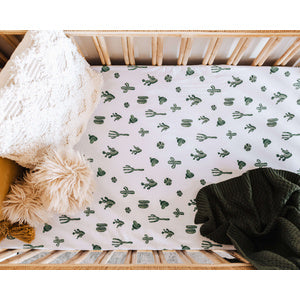 Cactus | Fitted Cot Sheet