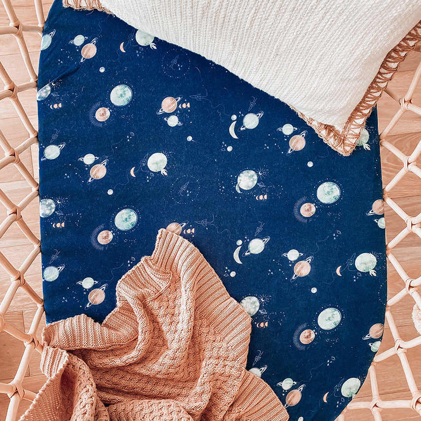 Milky Way I Bassinet Sheet / Change Pad Cover