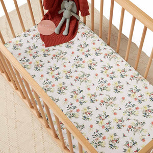 Festive Berry Fitted Cot Sheet - Limited Edition