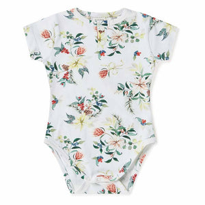 Festive Berry Short Sleeve Organic Bodysuit - Limited Edition