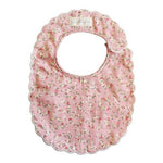 Scallop Edge Bib - Posy Heart - Alimrose