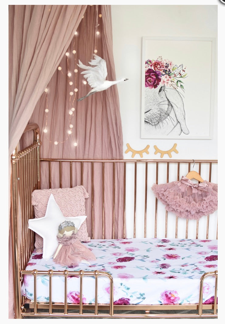 Fitted Cot Sheet - Wanderlust
