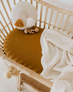 Bronze Fitted Bassinet Sheet