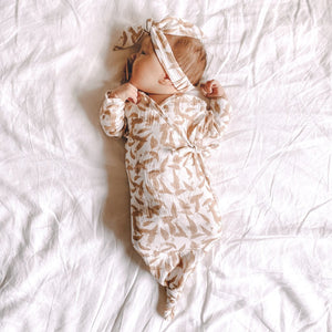 Newborn Gown - Leaf