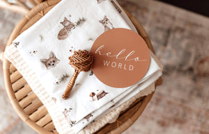 Fox & Hazelnut Reversible Milestone Cards
