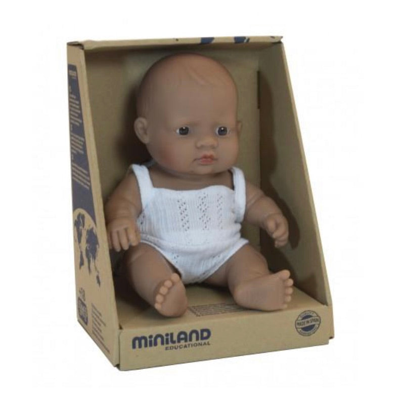 Miniland Doll - Latin American Girl - 21cm