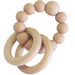 Beechwood Teether Ring Set - Apricot