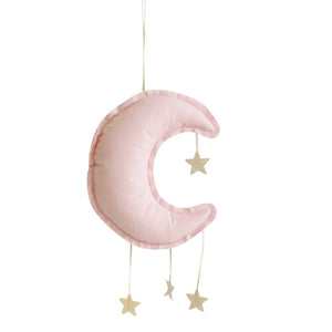 LINEN MOON MOBILE 40CM (assorted colours available)