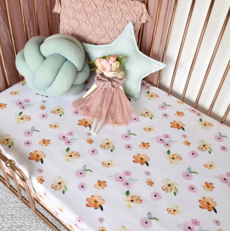 Poppy | Fitted Cot Sheet