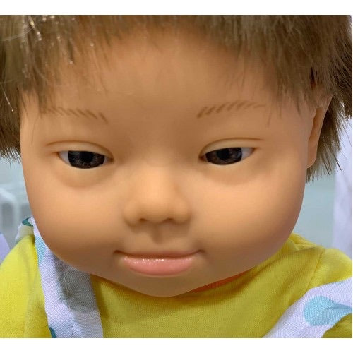 Miniland Down Syndrome Brunette Boy - 38cm
