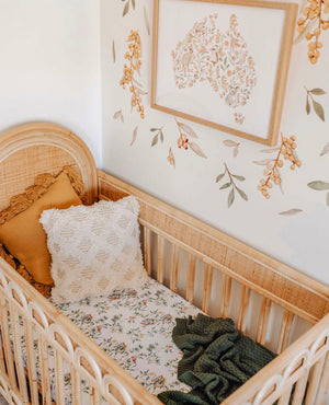 Eucalypt Fitted Cot Sheet