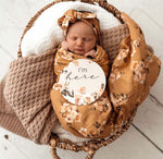 Golden Flower & Ocre Reversible Milestone Cards