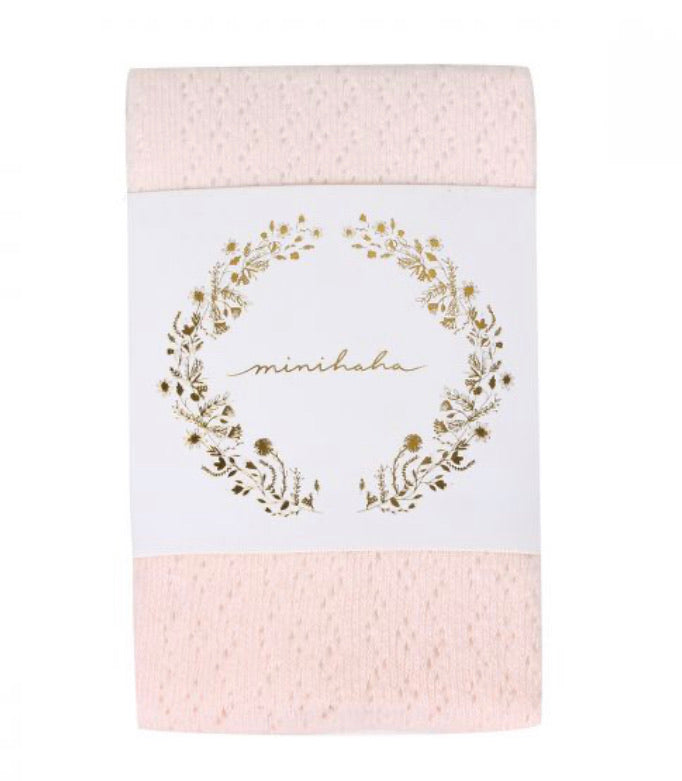 Pointelle Pink Tights - Minihaha